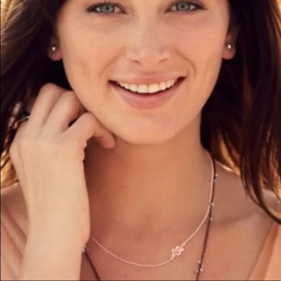 Stella & Dot | Delicate Dainty Rose Gold Sidewinder Snake Necklace Retir… - Picture 6 of 12